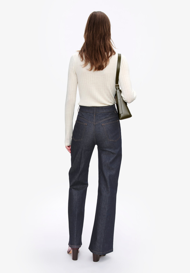 NARROW-RIB SWEATER WITH POLO SHIRT COLLAR 3