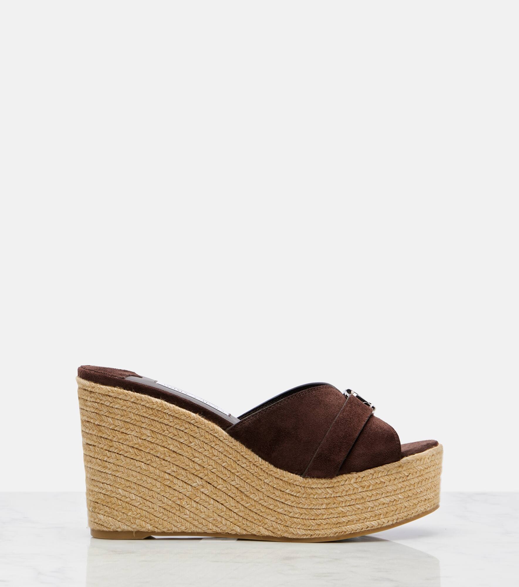 Leda 100 suede espadrille wedges - 4