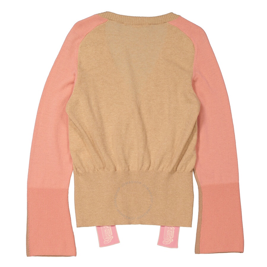 Stella Mccartney Soft Tonal Mix Logo-Strap Panelled Cardigan - 2