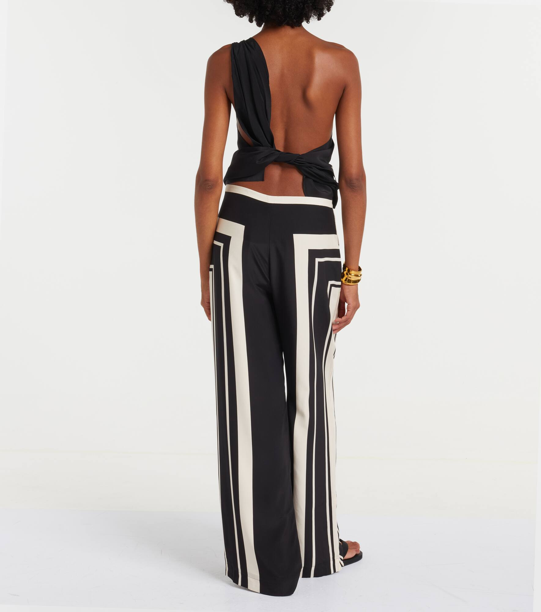 Pietra printed silk crêpe wide-leg pants - 3