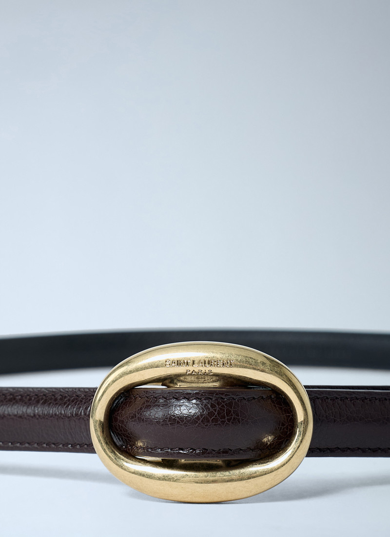 SAINT LAURENT Leather Belt outlook