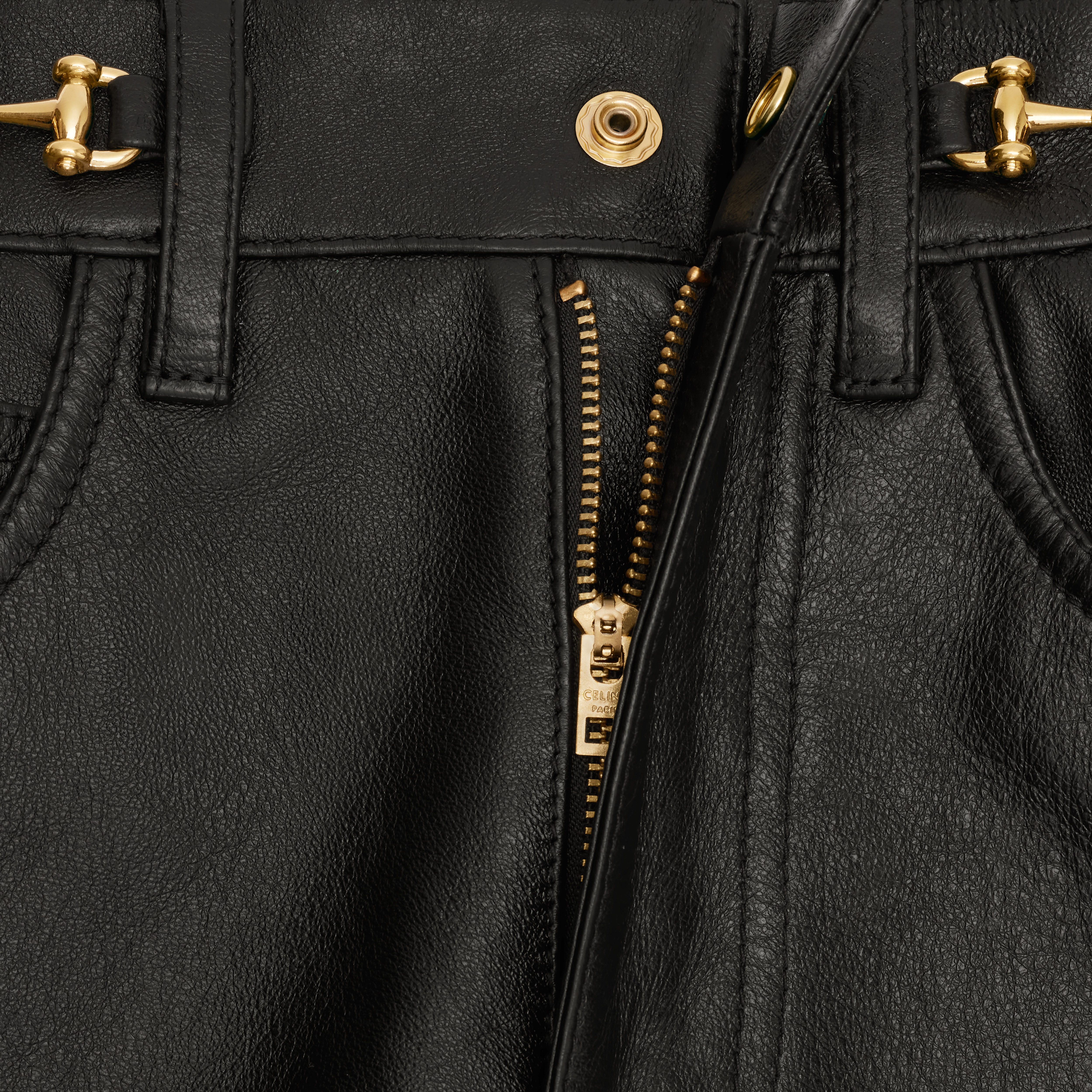 MARGARET JEANS IN LAMBSKIN LEATHER - 3