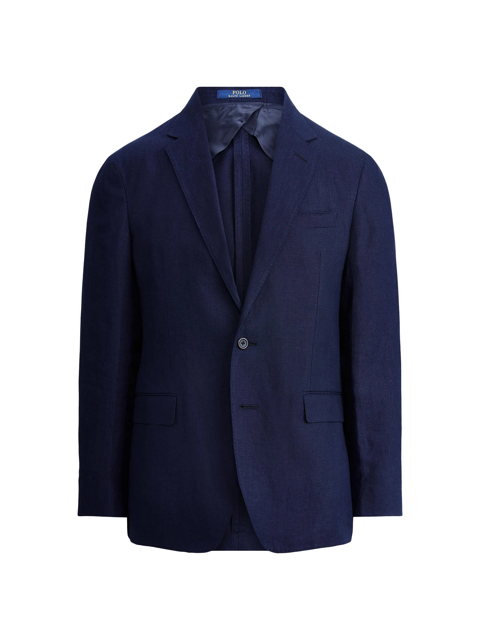 Men's Linen Single-Breasted Sportscoat - Navy - 1