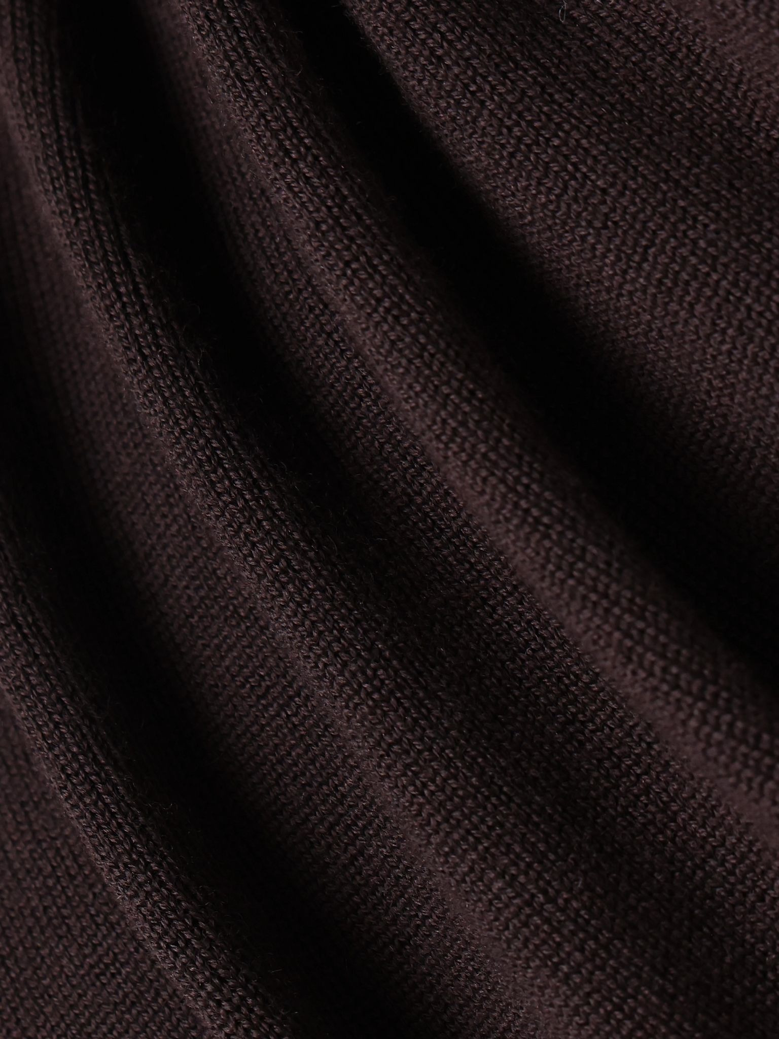 Mabel off-the-shoulder draped wool maxi dress Dark brown - 4