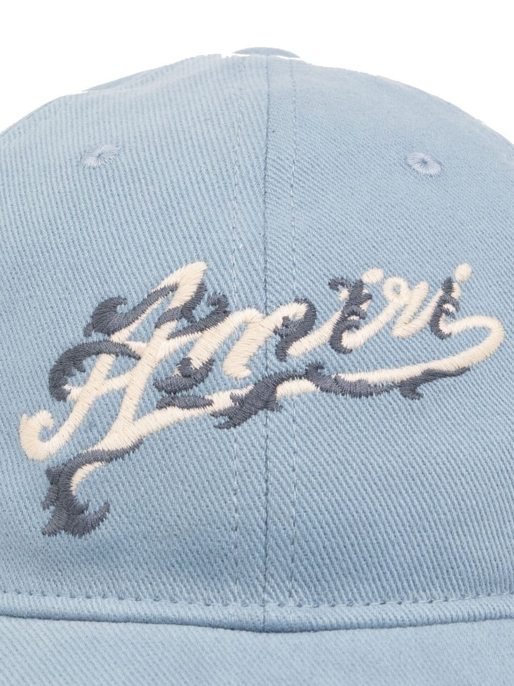logo-embroidered cotton cap - 3