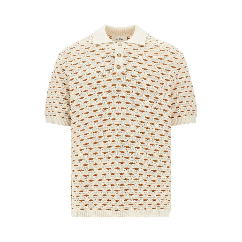 Les Deux Esmay Shell Knitted Polo Beige - 1