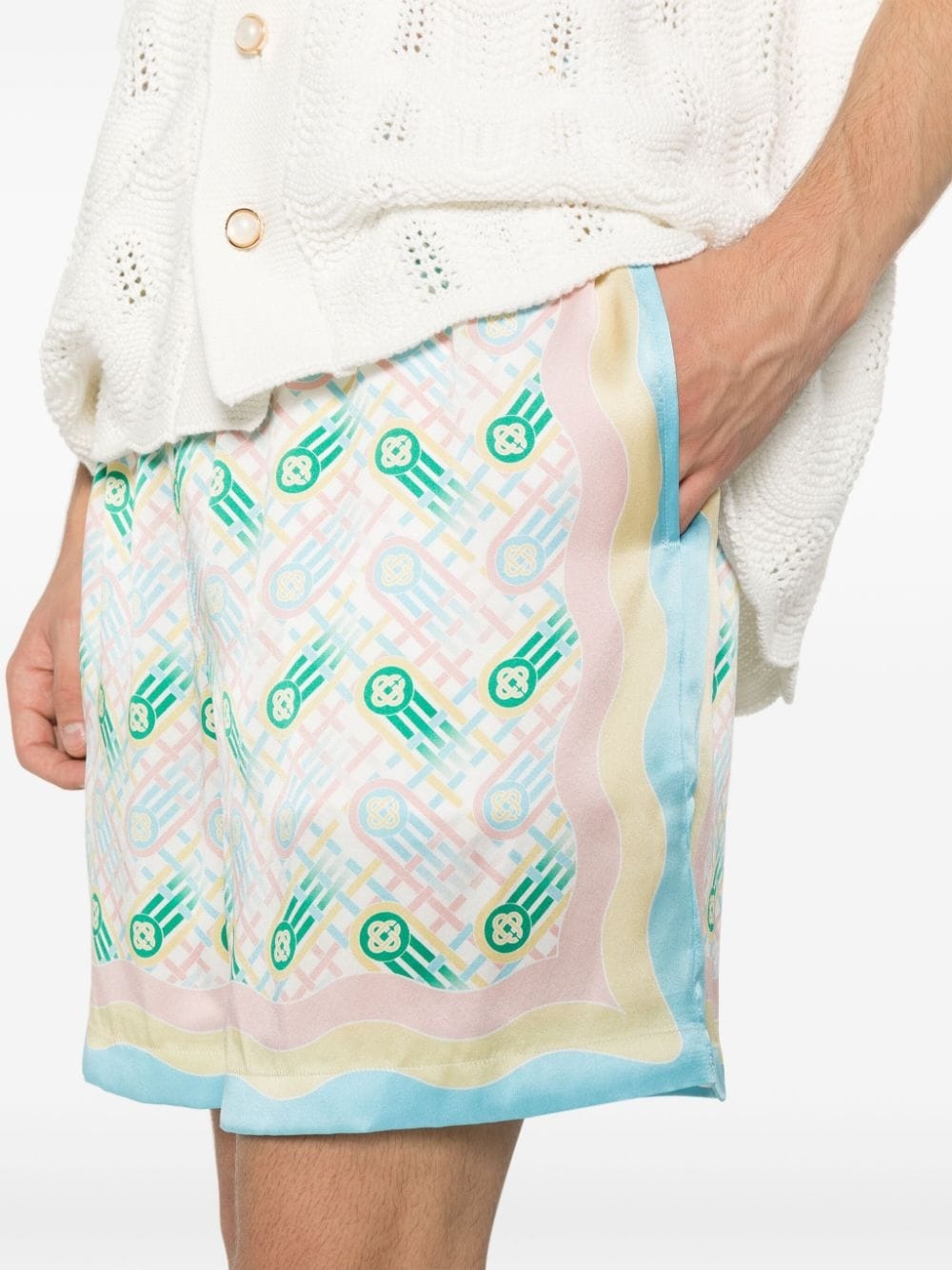 Ping Pong silk shorts - 5