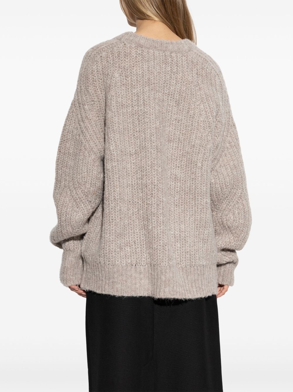logo-intarsia sweater - 4