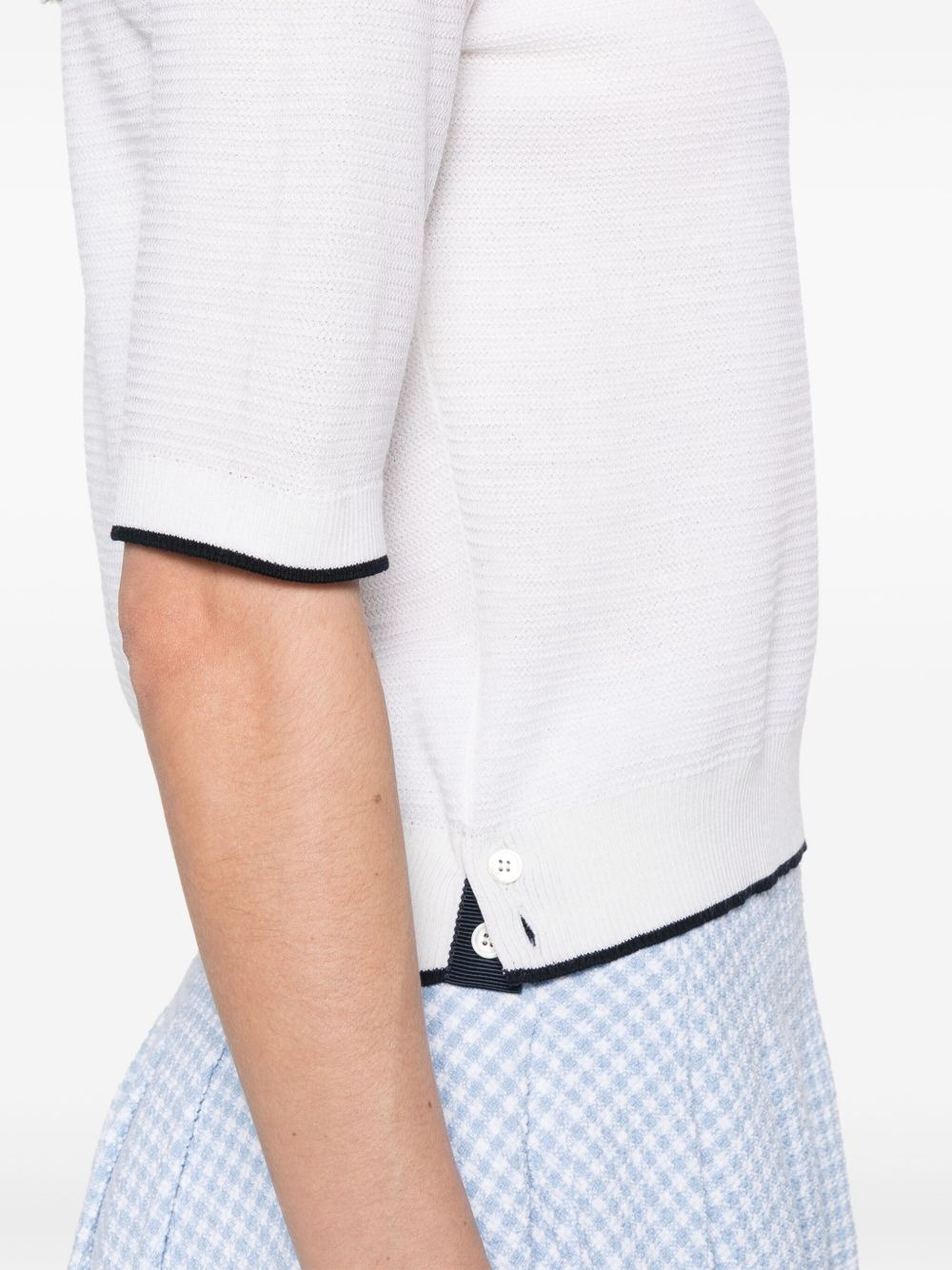 4-Bar stripe cotton T-shirt - 5