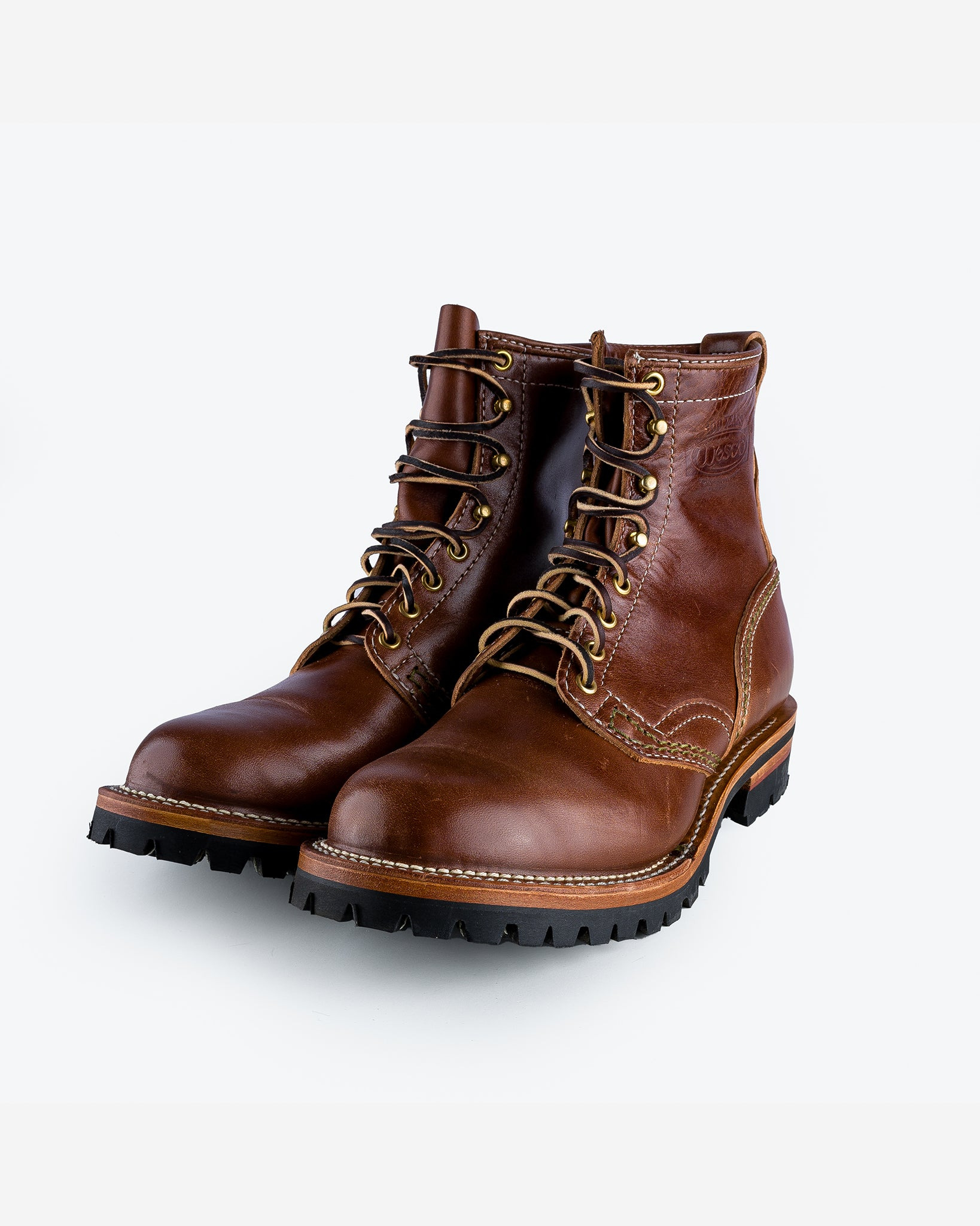 IHWE-JMHH-BRN Iron Heart Int'l x Wesco® - 8" Horween Horsehide Jobmaster® Boot - Brown - 11
