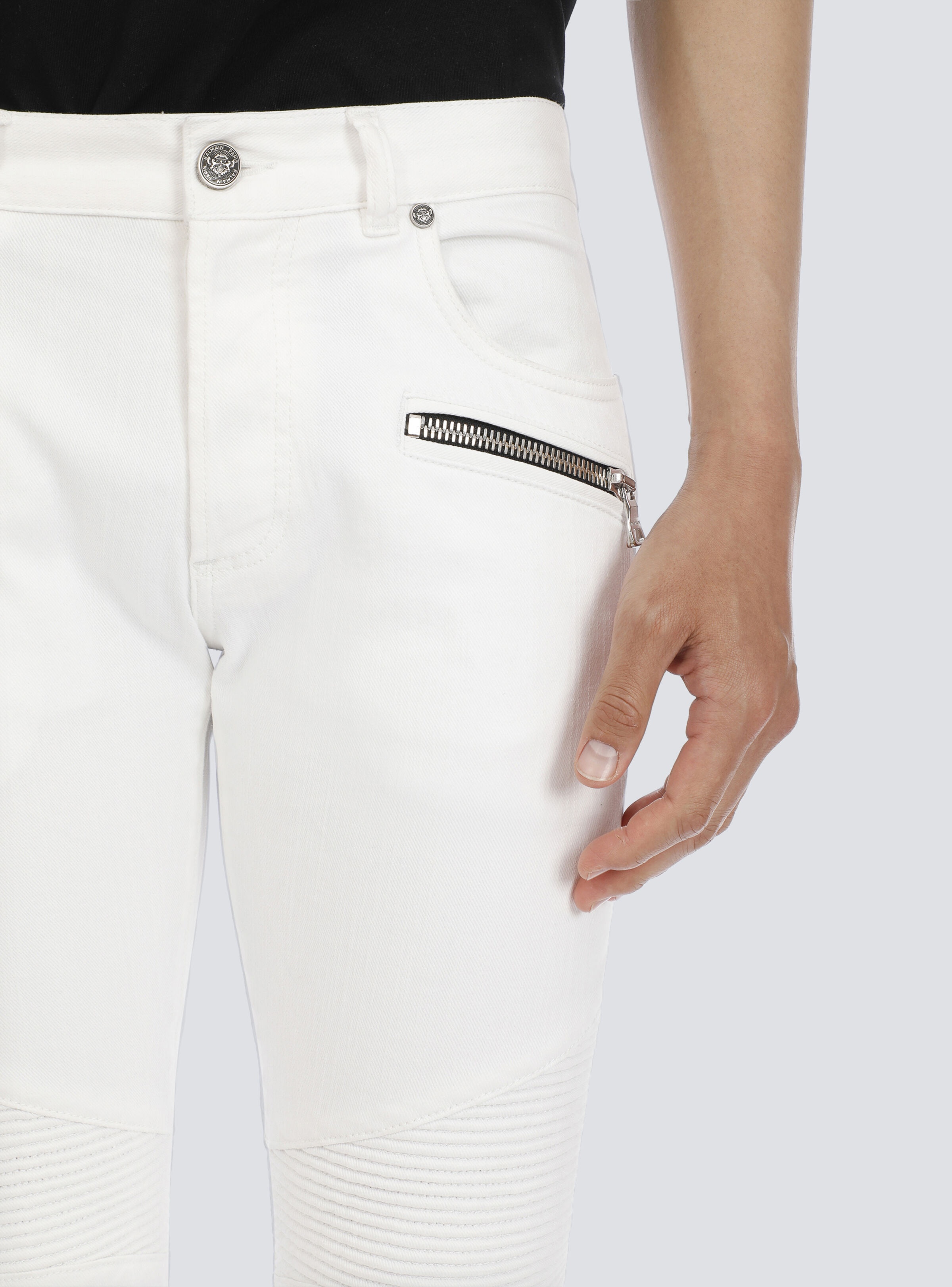 Slim-fit cotton jeans - 8