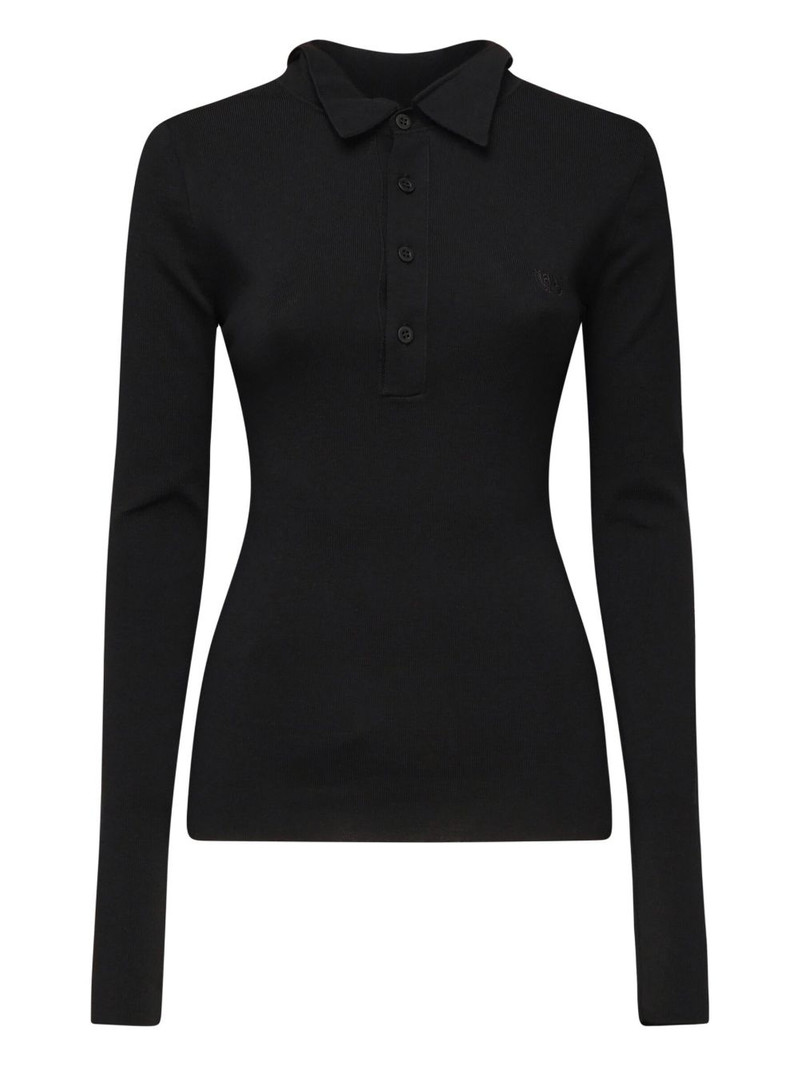 ribbed polo shirt 1