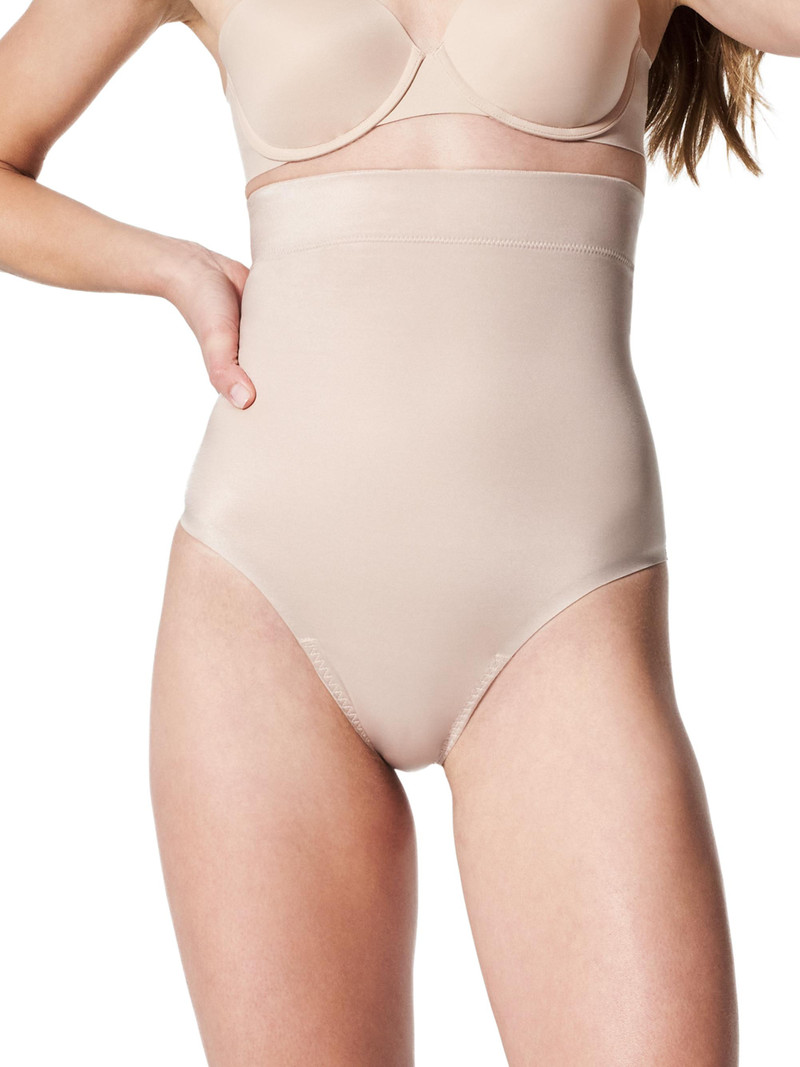 Women's Suit Your Fancy High-Rise Shaping Thong - Champagne 1