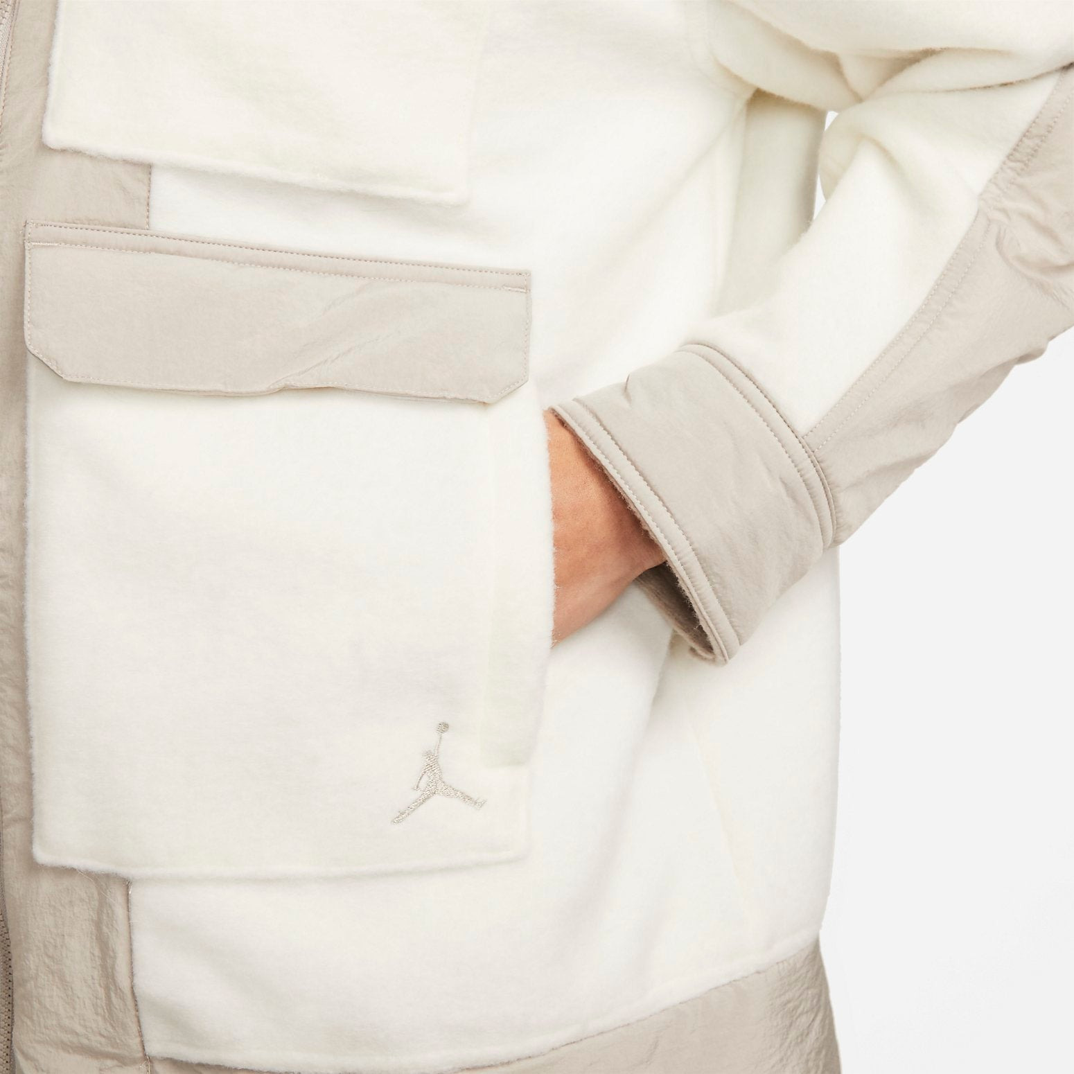 (WMNS) Air Jordan Cozy Full Zip Sports Jacket 'White' DJ2722-121 - 4