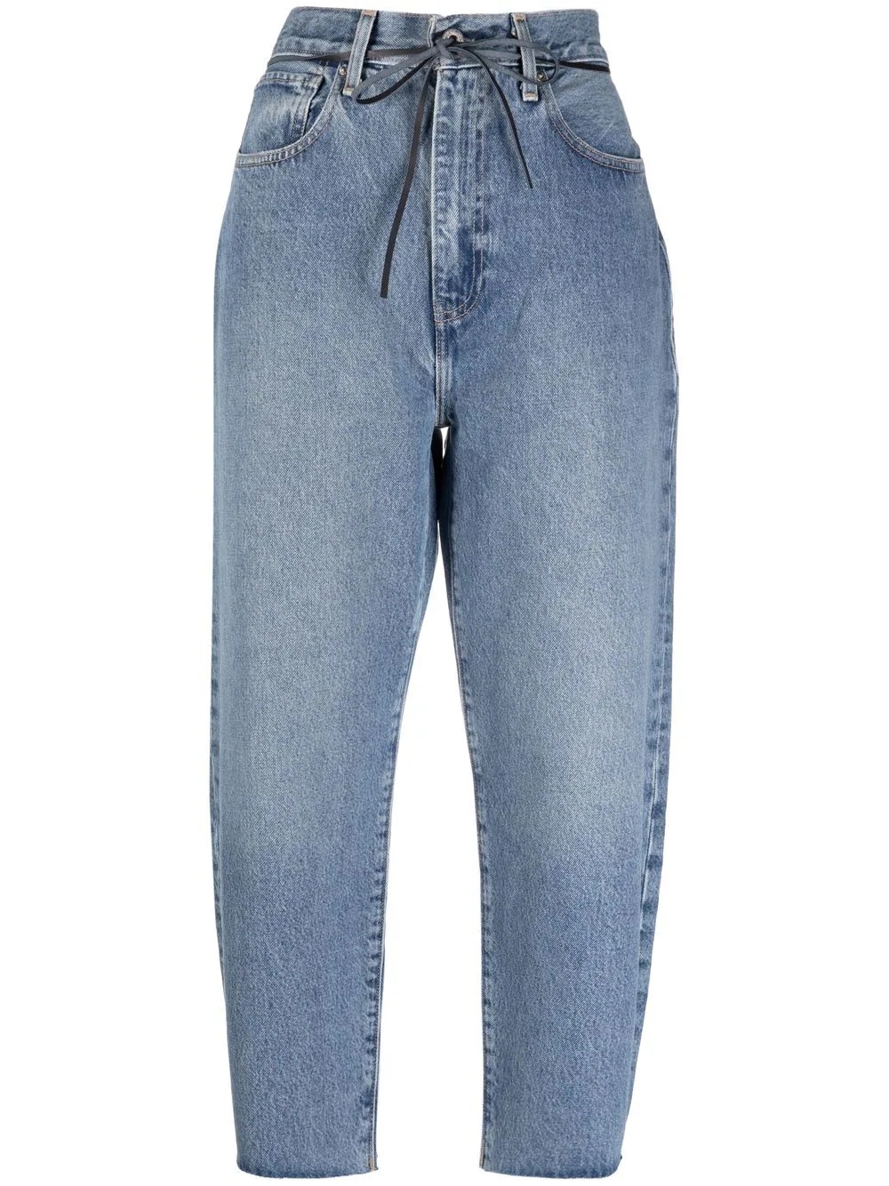 barrel cropped jeans - 1