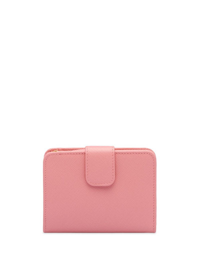 Prada bow-embellished Saffiano wallet outlook