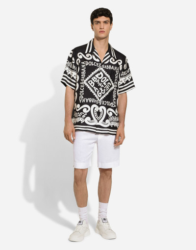 Dolce & Gabbana Marina-print silk Hawaii shirt outlook