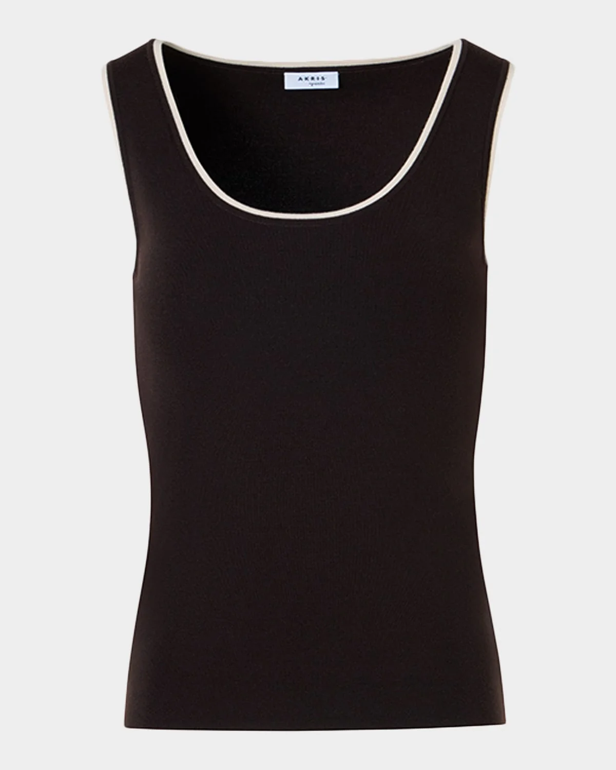 Merino Wool Knit Tank Top - 1