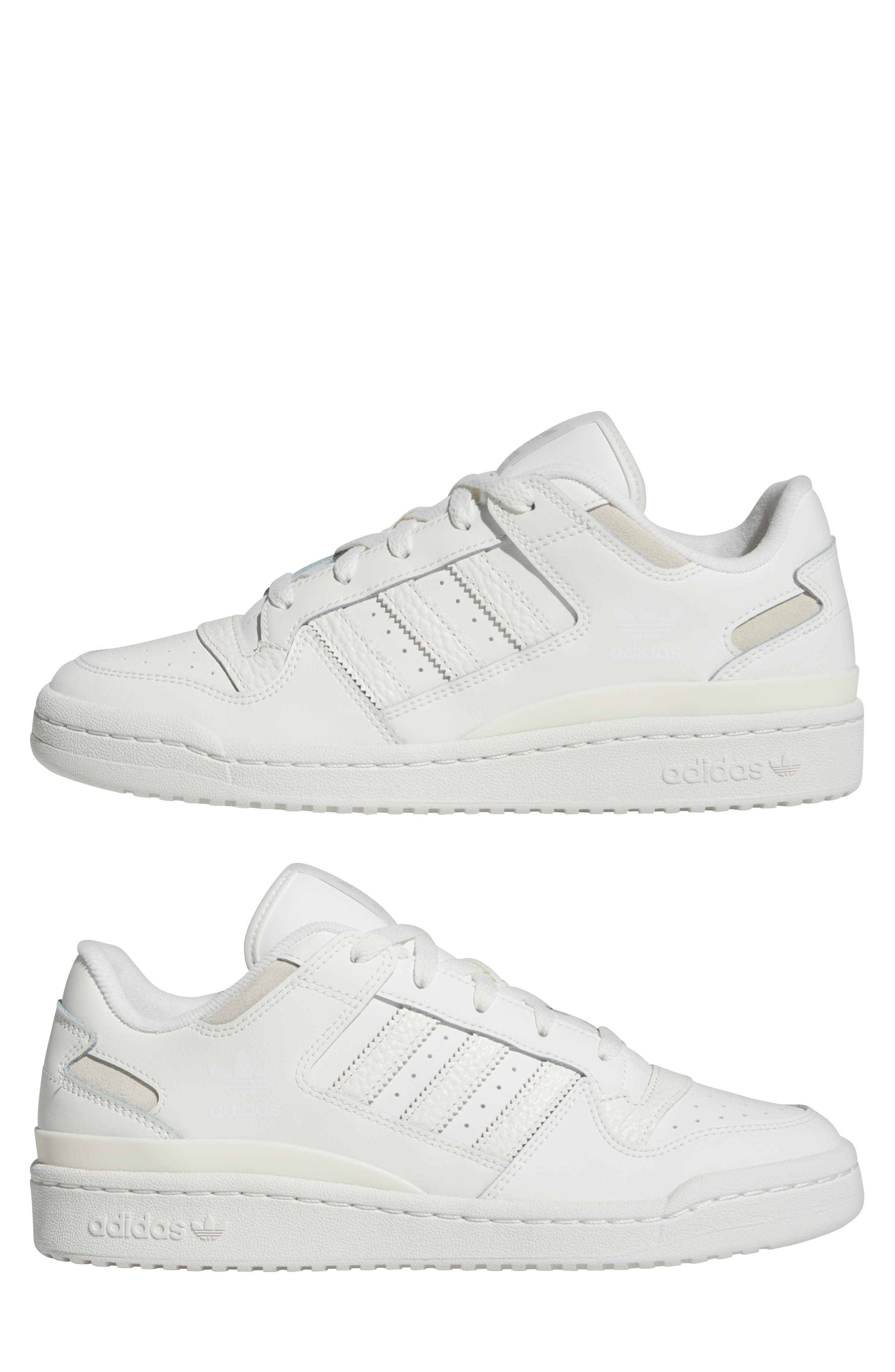 adidas Forum Low CL Sneaker in White/White/Grey at Nordstrom - 7