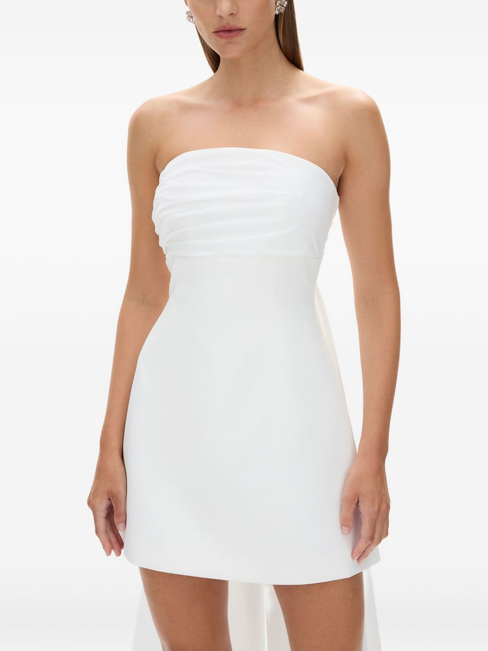 Odette strapless pleated mini dress - 5