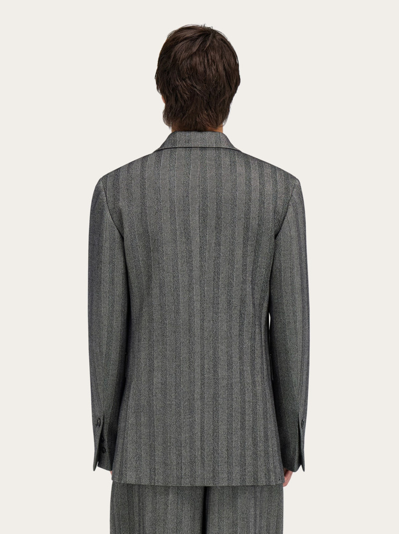 Double breasted chevron blazer 3