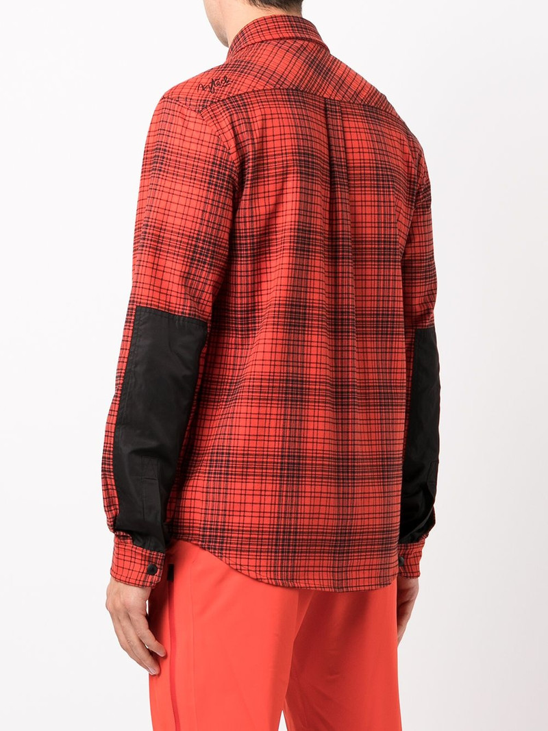 check-print long-sleeved shirt 4