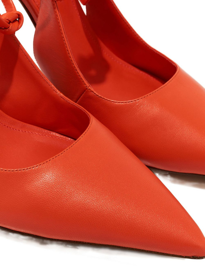 90mm Pointed Ankle Tie Pumps 3