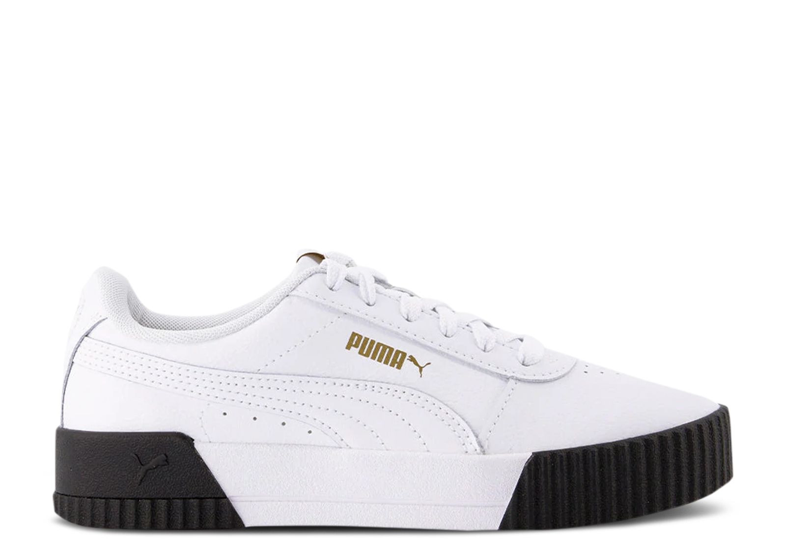 WMNS CARINA LEATHER 'WHITE BLACK' - 1