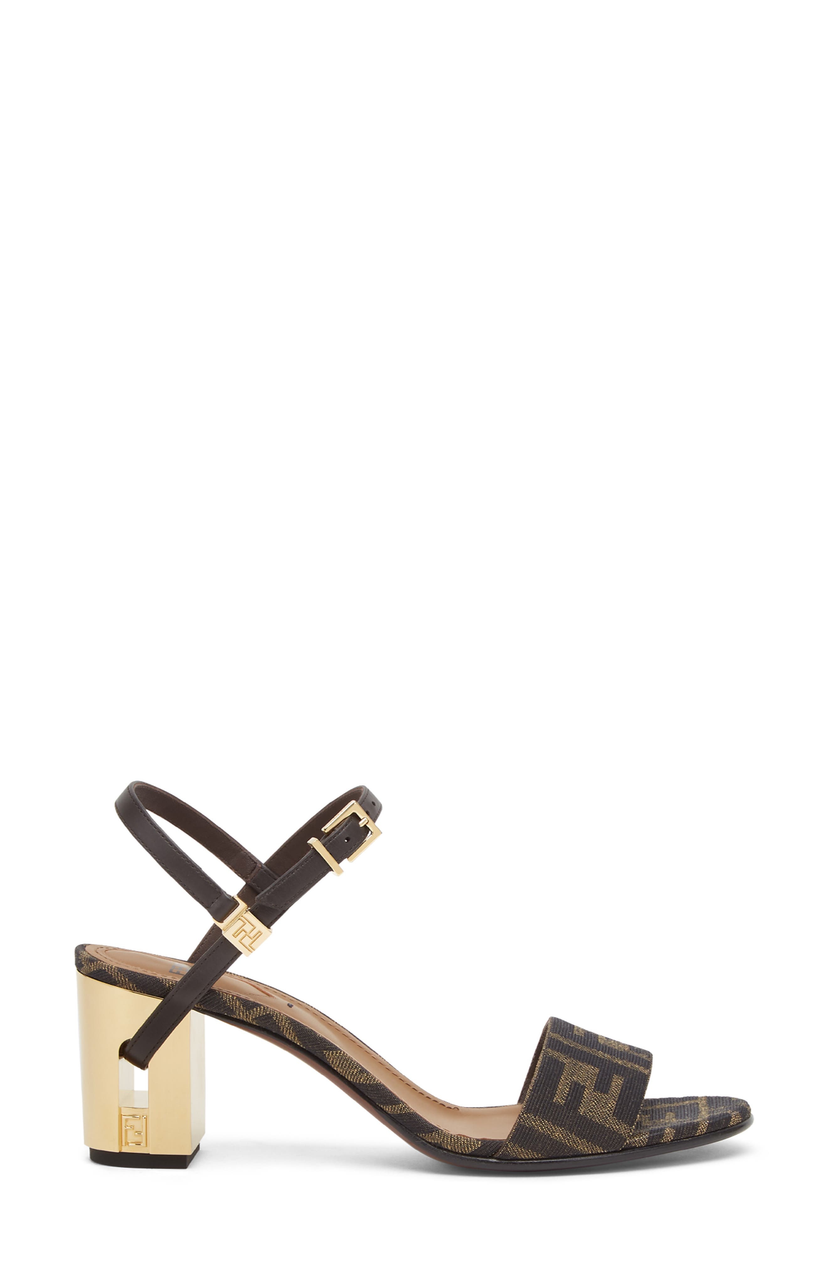 Fendi Delfina Sandal in Tabacco Nero/Ebano at Nordstrom - 2