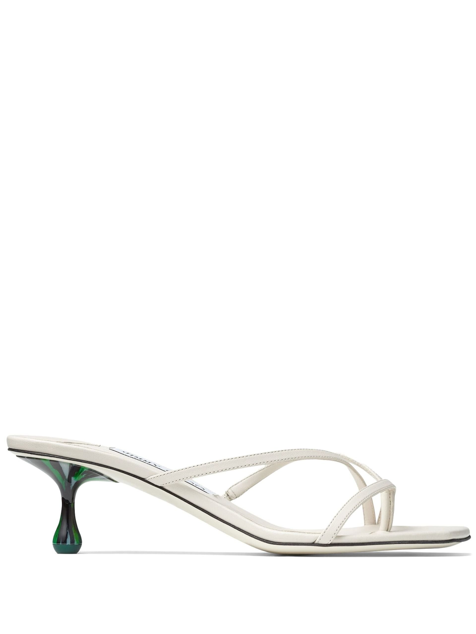 White Etana 50 Leather Mules - 1