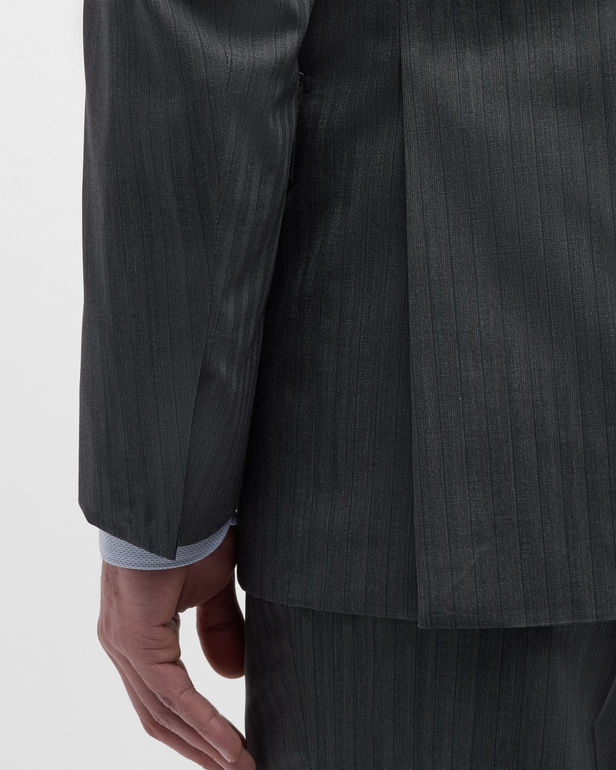Men's Tonal Striped Wool Suit - 9