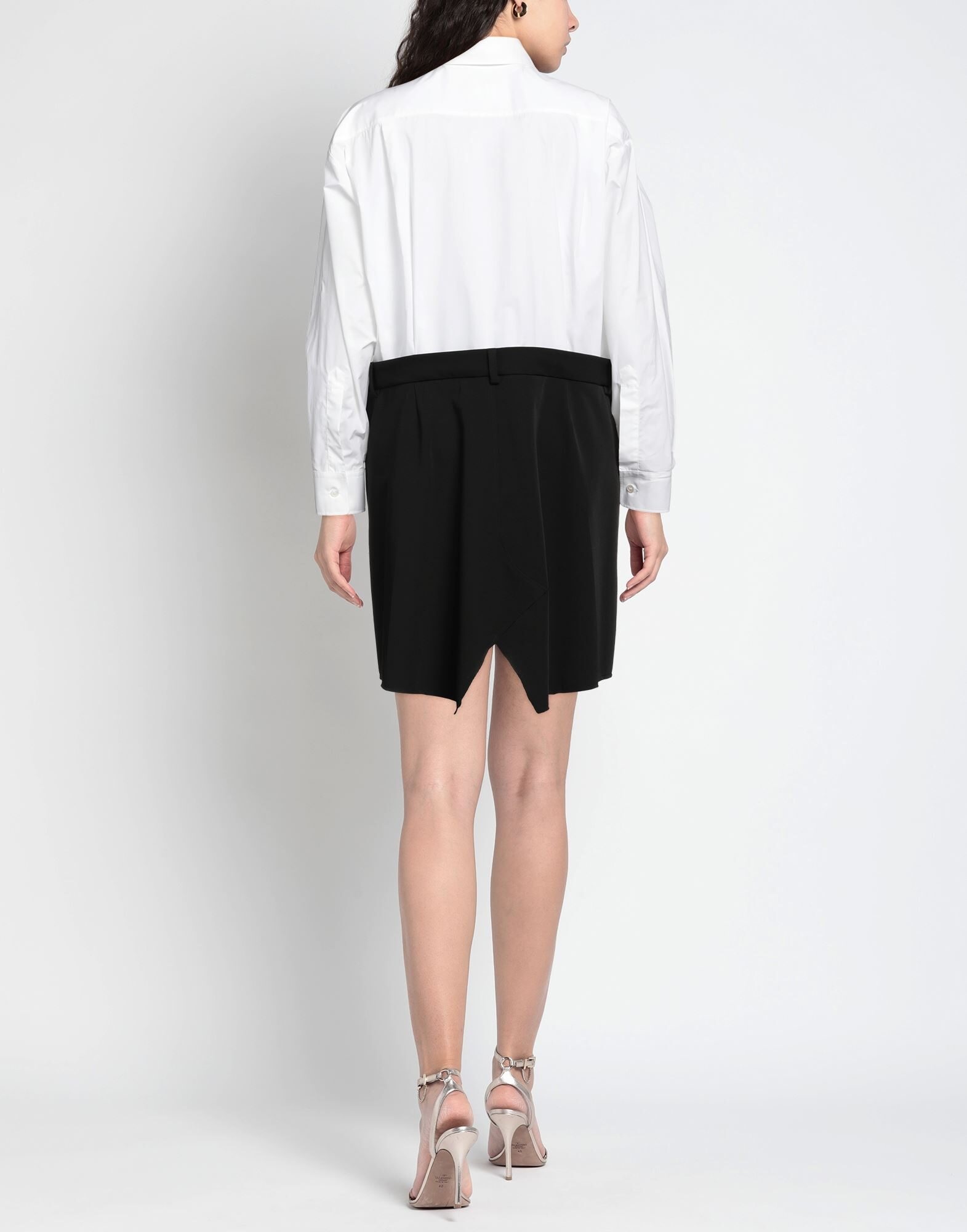 White Women's Shirt Dress - 4