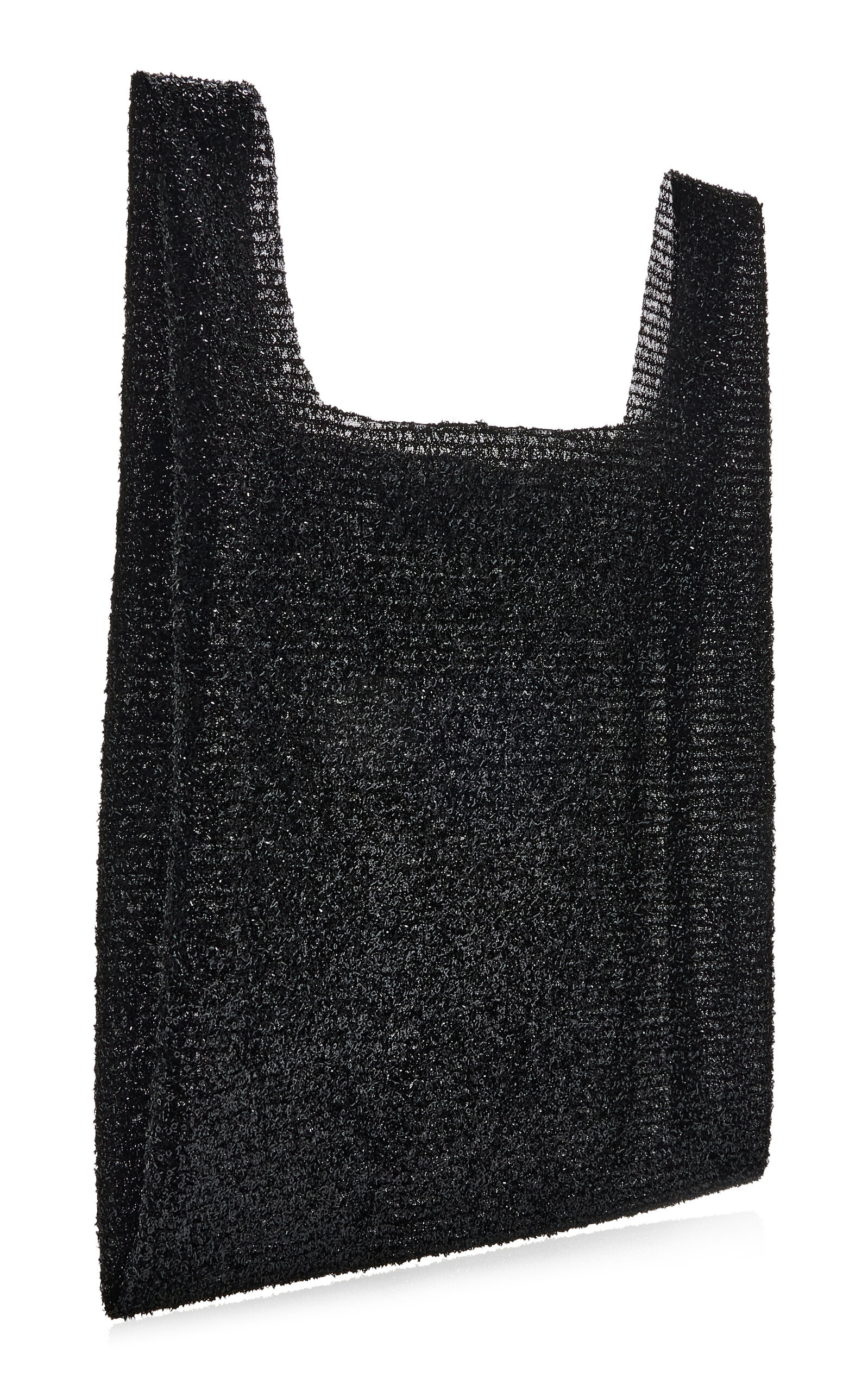 Sequined Shopping Tote black - 3
