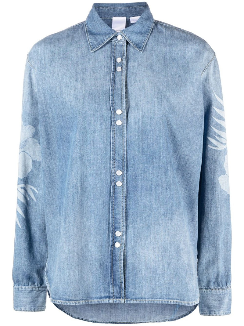 Gufare floral-print denim shirt 1