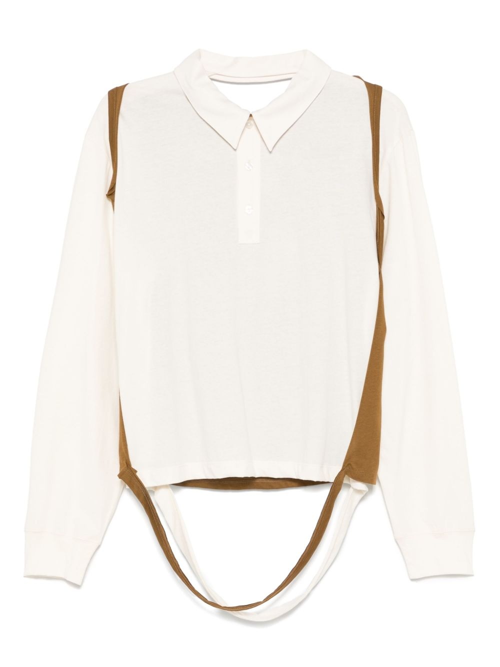 deconstructed polo shirt - 1