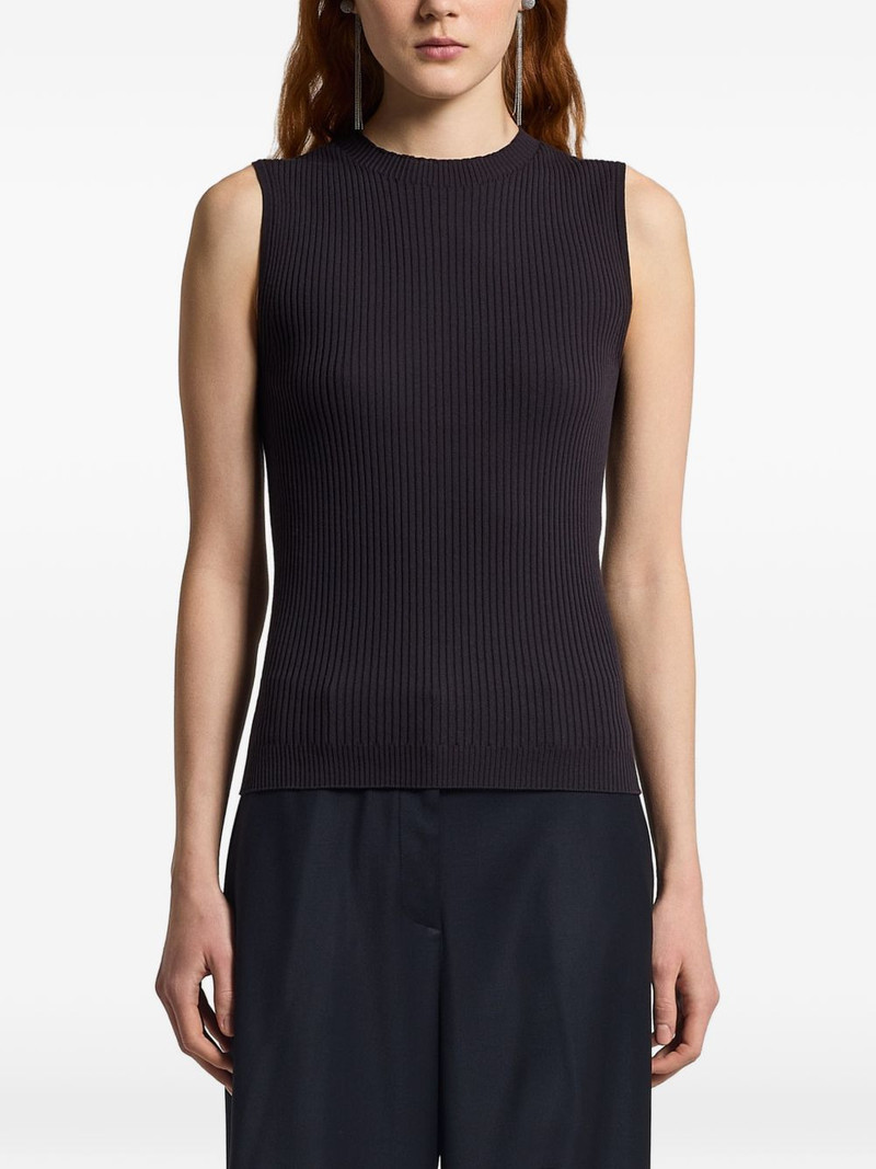 ribbed-knit vest 1