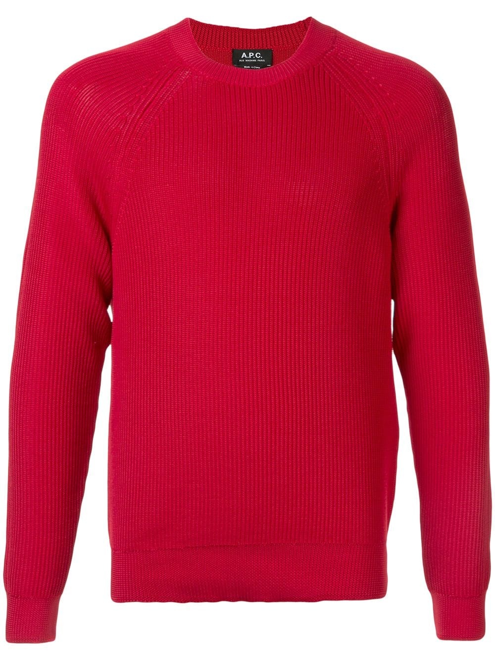 ribbed knit jumper - 1