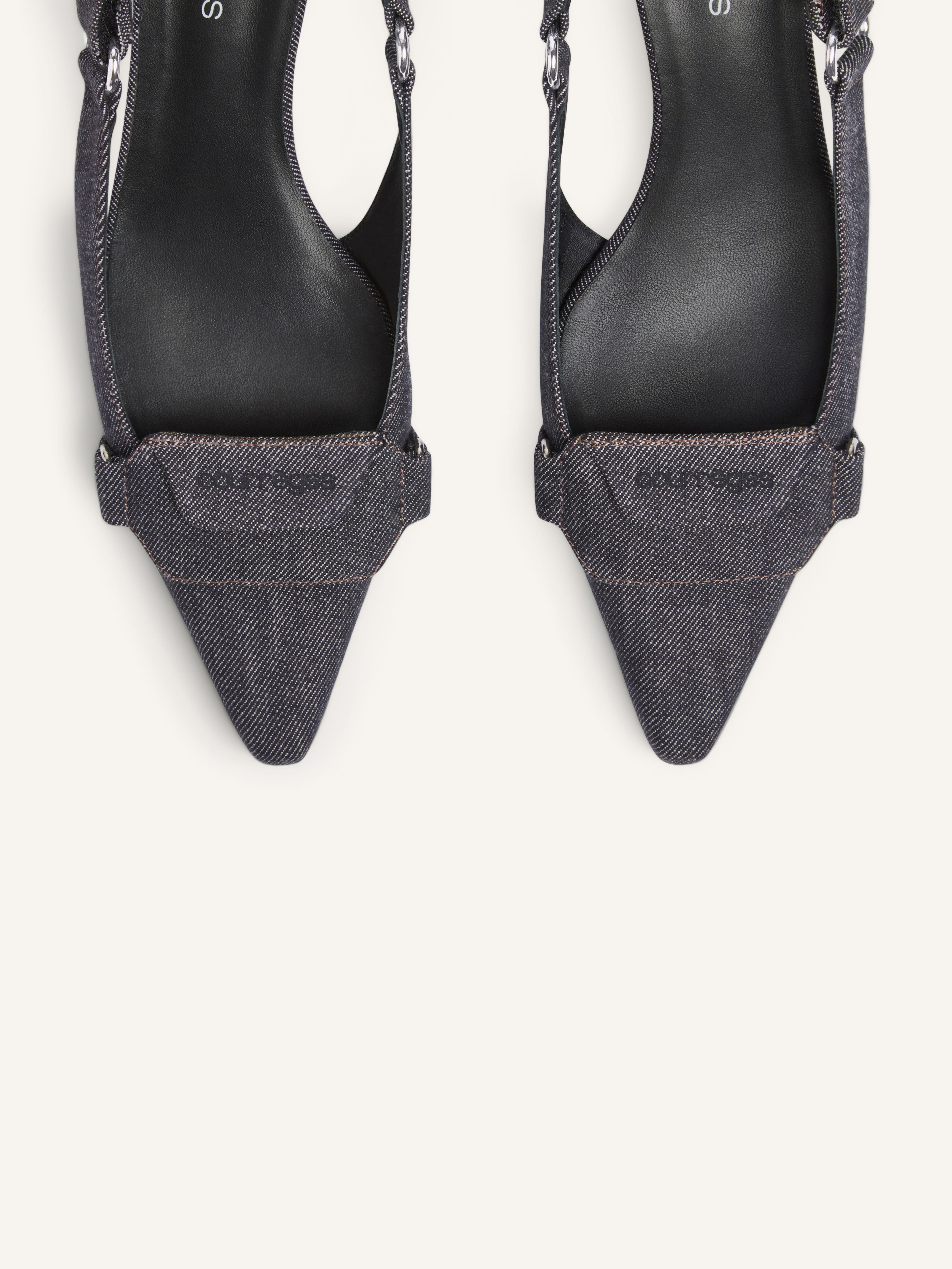 RACER DENIM SLINGBACKS - 4