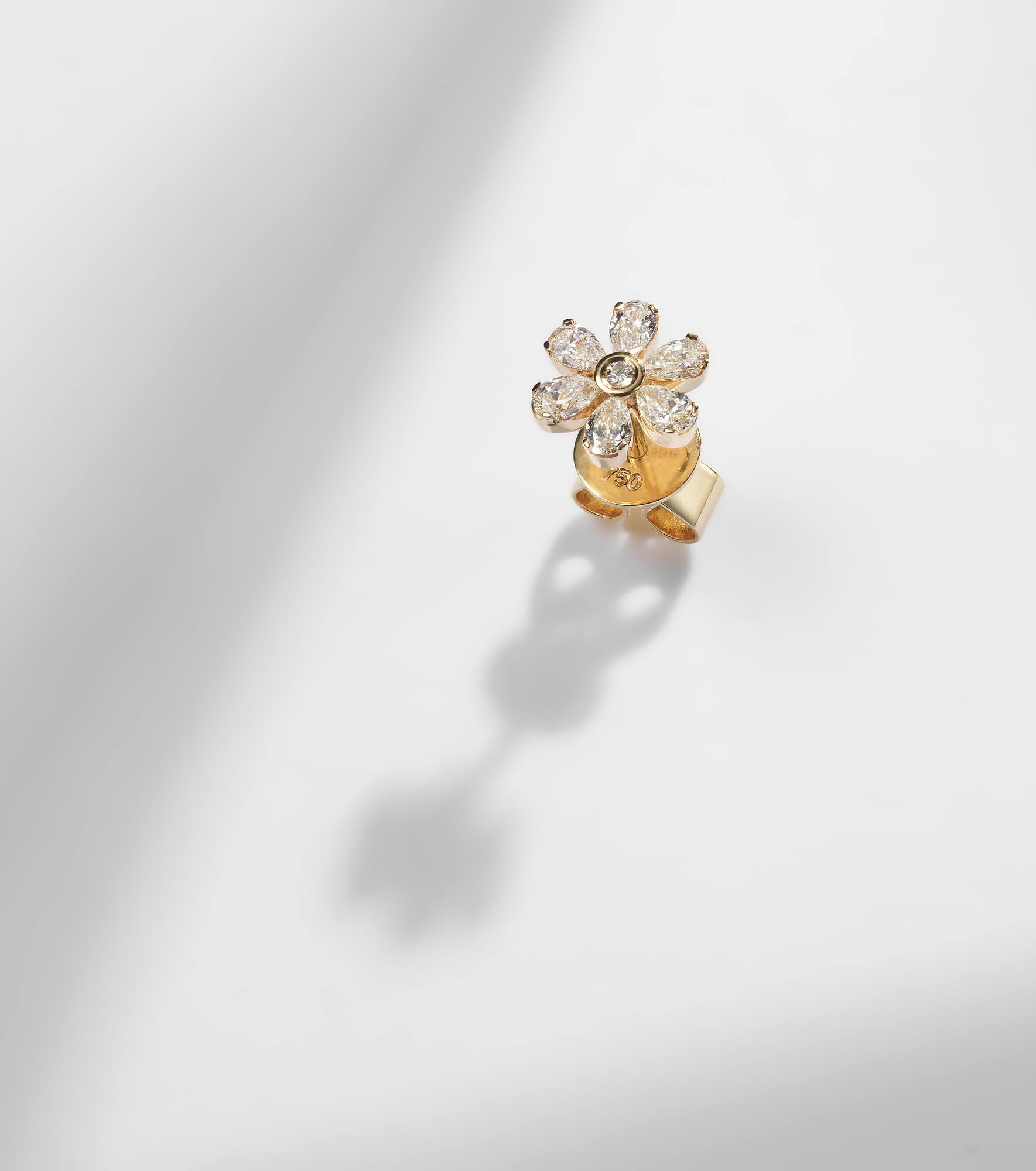 Cosmos Diamant 18kt gold single earring with diamonds - 5