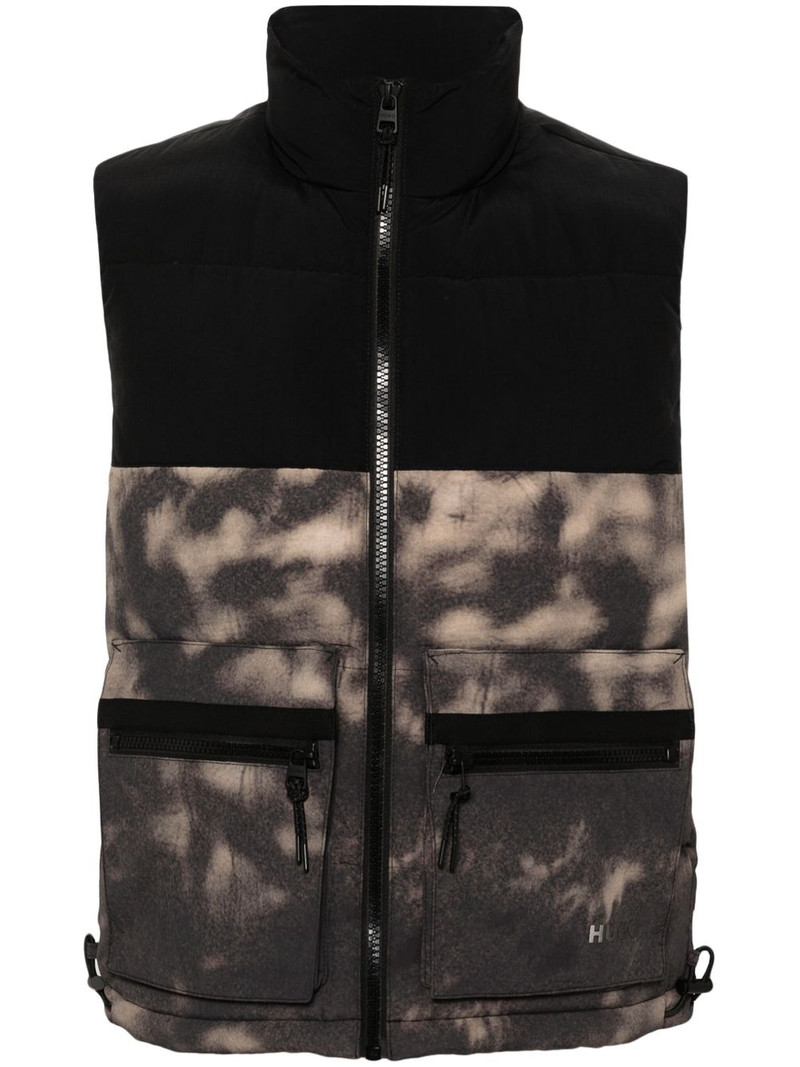 tie-dye print gilet 1