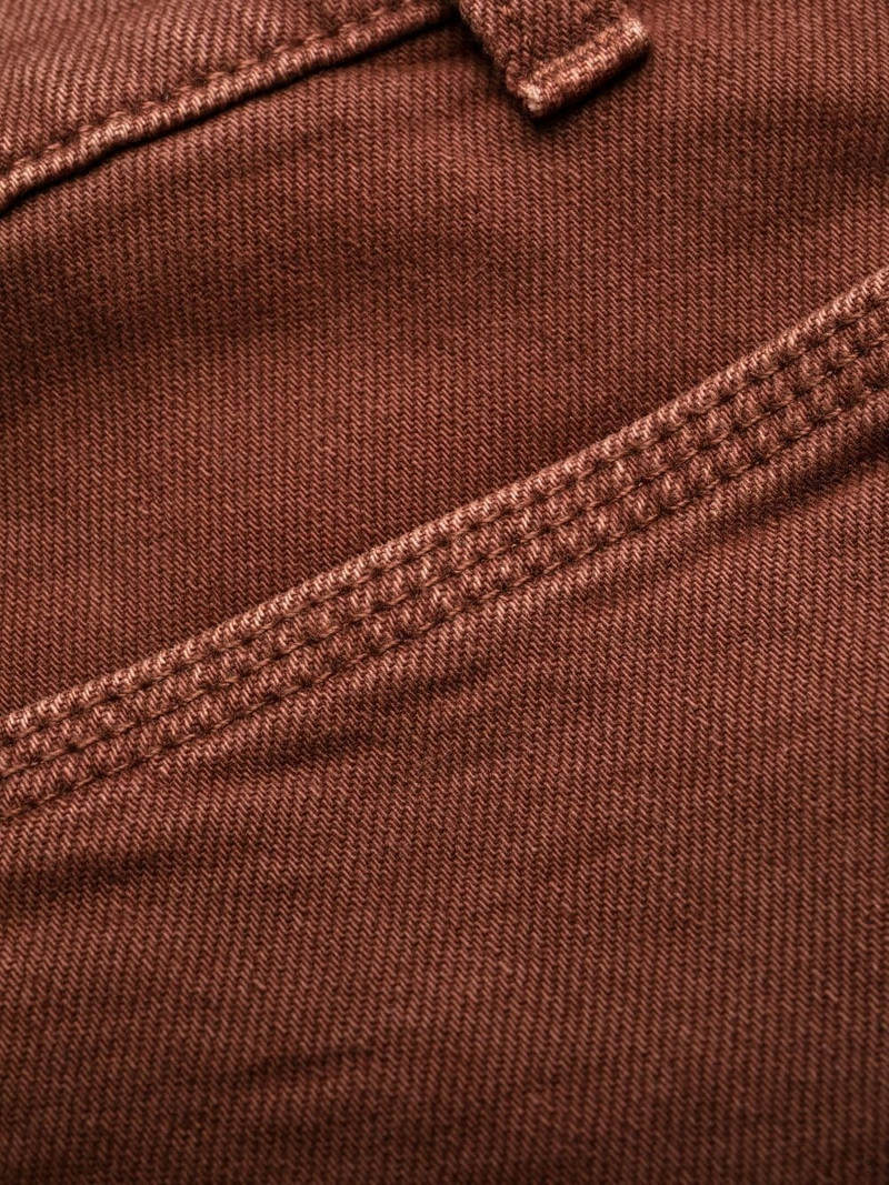 Workwear cropped denim pants 5
