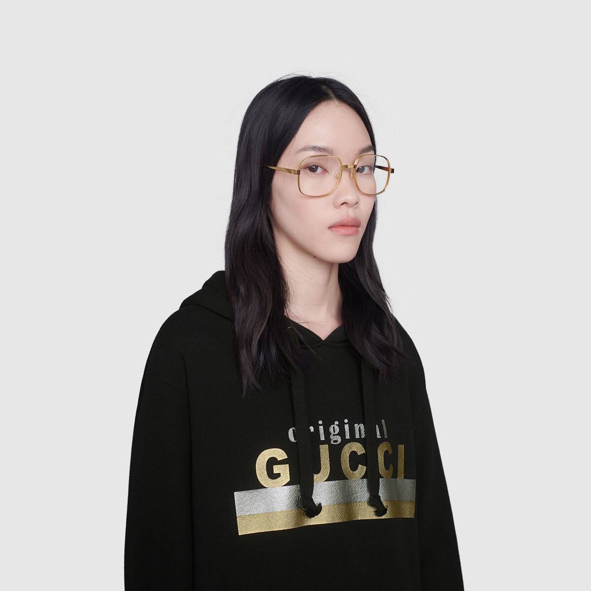 "Original Gucci" print hooded dress - 5