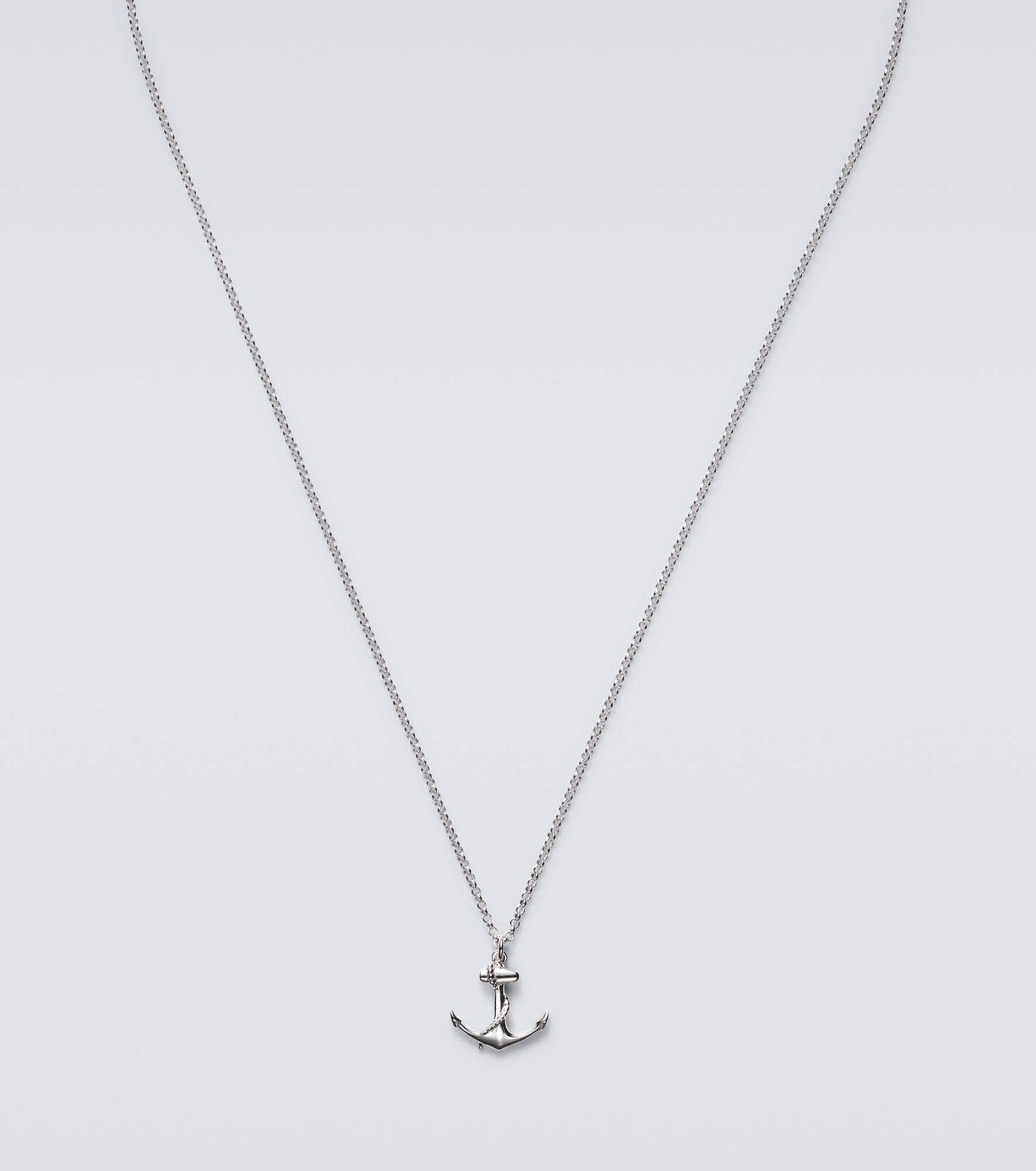Anchor Lock Small sterling silver chain necklace - 3