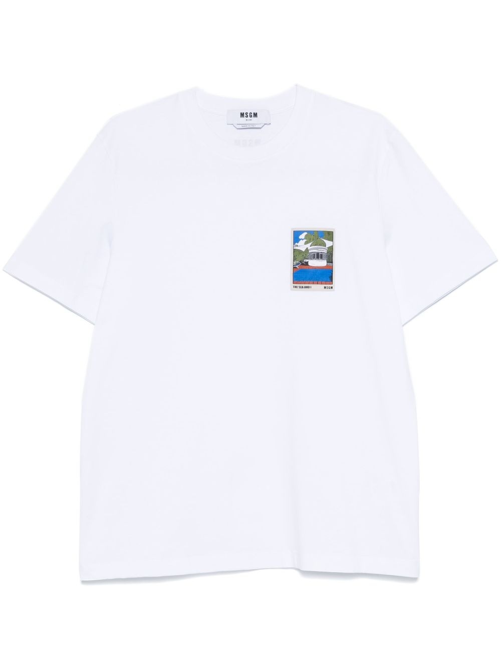 patch-detail T-shirt - 1