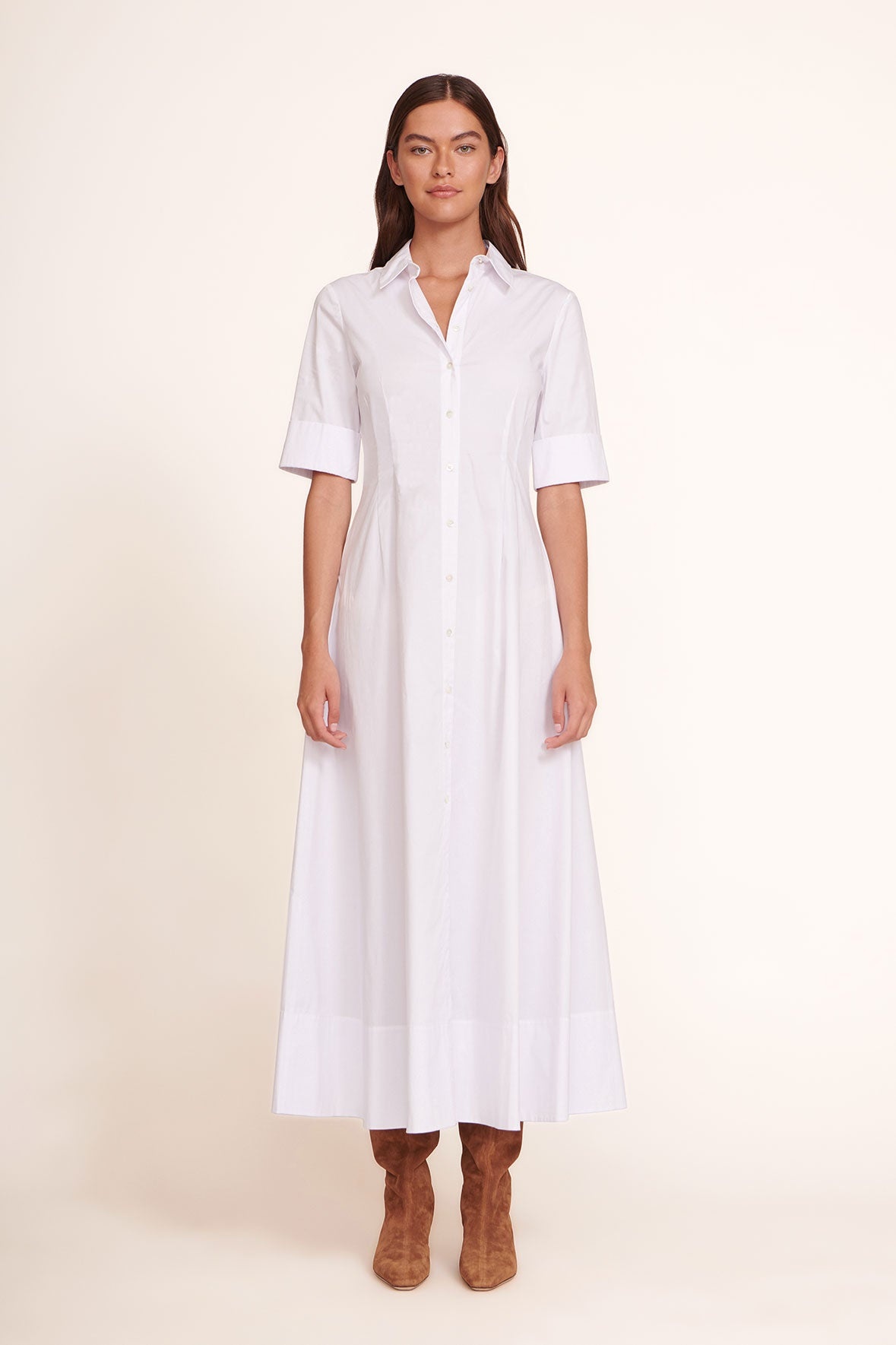 STAUD JOAN MAXI DRESS | WHITE - 1