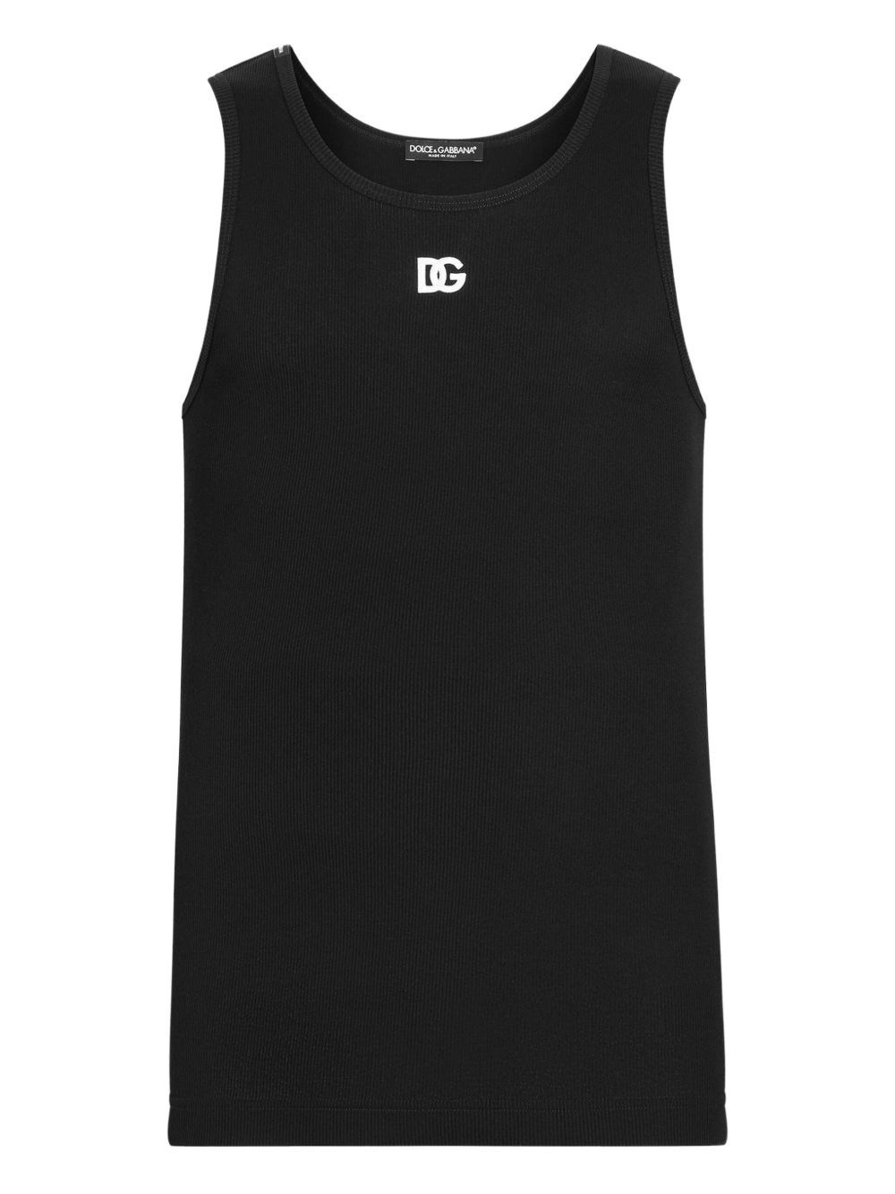 Logo cotton tank top - 1