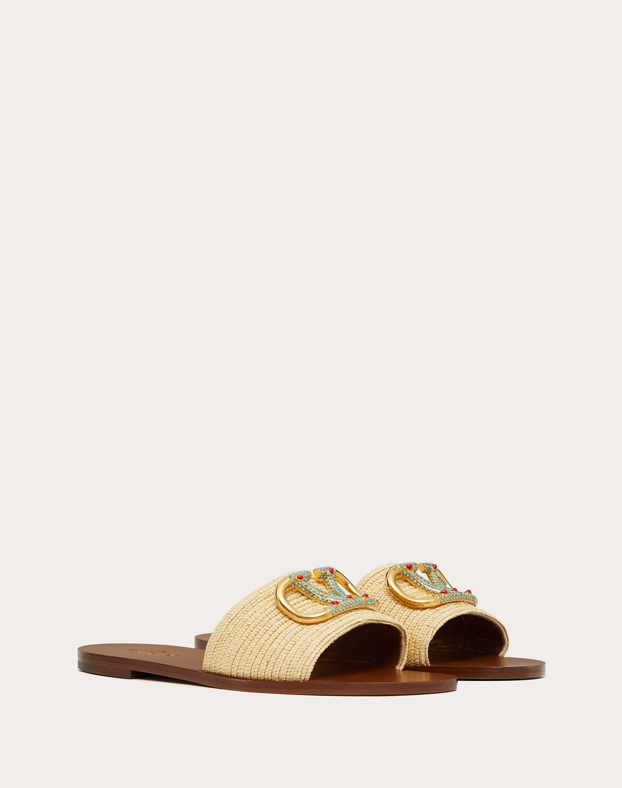 Valentino Garavani Escape Raffia Slide - 2
