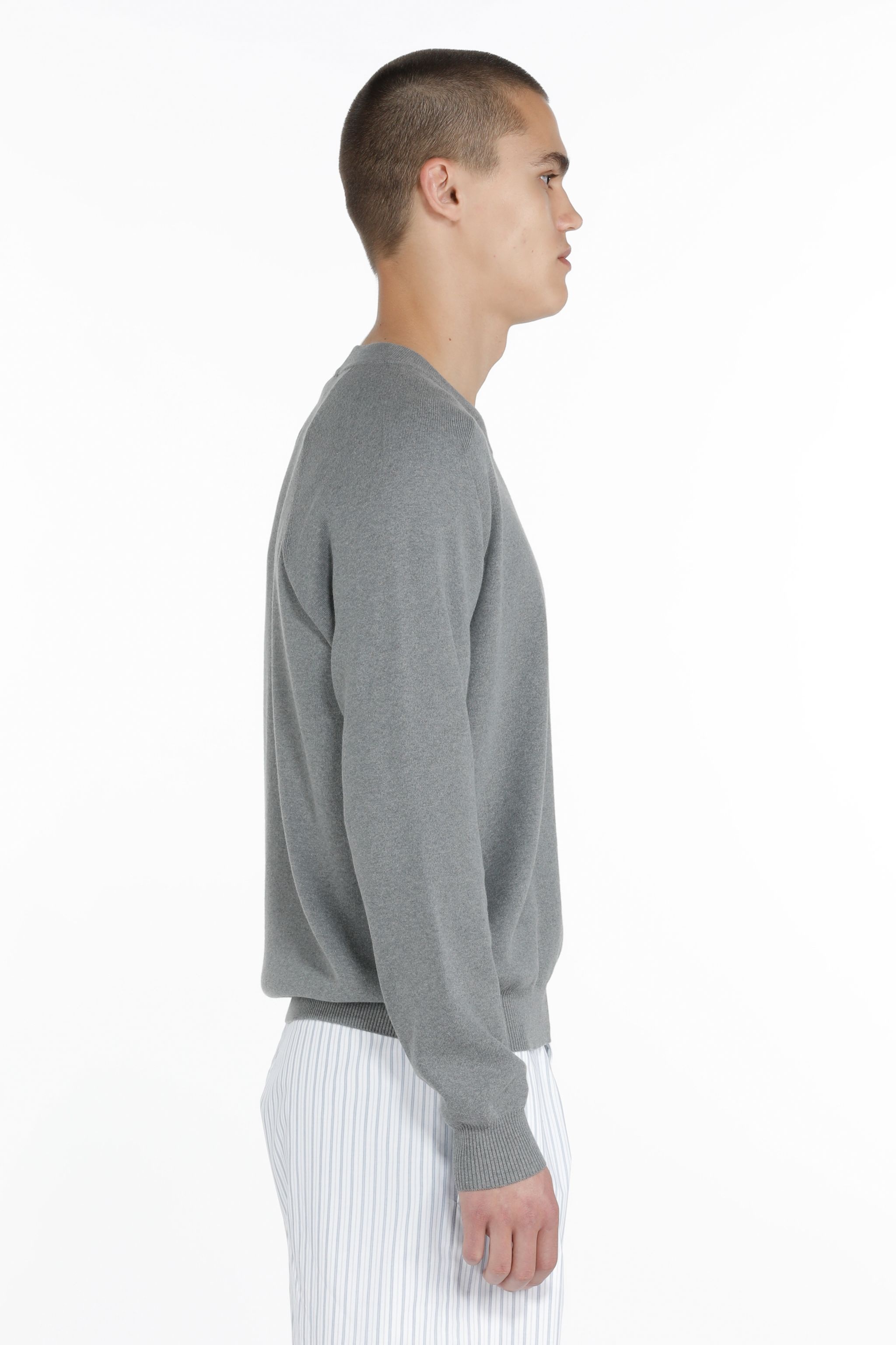 LOGO-EMBOSSED COTTON SWEATER - 3