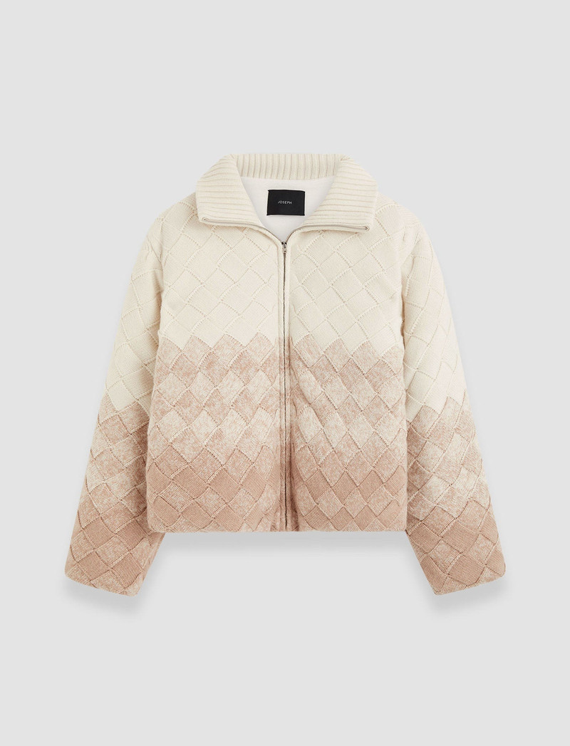 Weave Knit Puffer Jacket 1