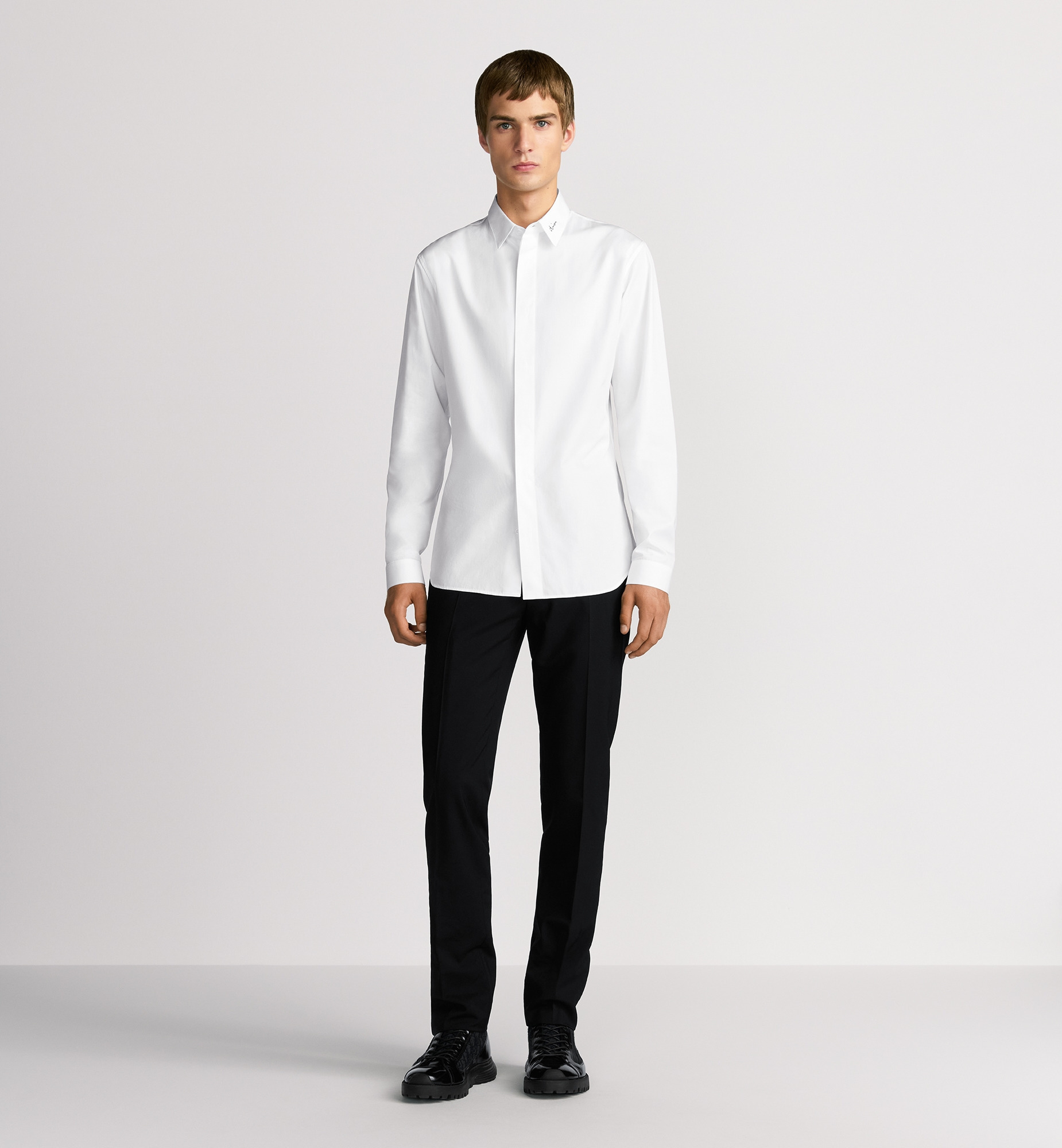 Shirt with Dior Embroidery - 3
